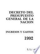 Decreto del presupuesto general de la nación