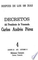 Decretos del presidente de Venezuela, Carlos Andrés Pérez