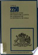 Decretos leyes dictados por la Junta de Gobierno de la República de Chile
