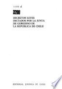 Decretos leyes dictados por la Junta de Gobierno de la República de Chile