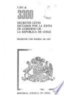 Decretos leyes dictados por la Junta de Gobierno de la Republica de Chile