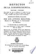 Defectos de la jurisprudencia