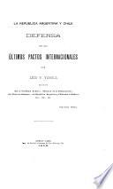 Defensa de los últimos pactos internacionales
