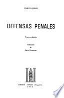 Defensas penales