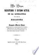 Del origen, vicisitudes y estado actual de la literatura en la isla de Mallorca