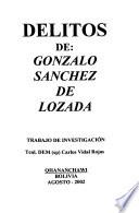 Delitos de Gonzalo Sánchez de Lozada