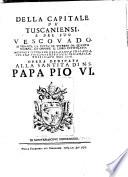 Della Capitale de'Tuscaniensi e del suo Vescovado