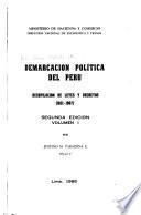 Demarcación política del Perú: 1821-1967
