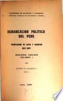 Demarcación política del Perú: 1821-1967