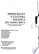 Democracia y cultura política en Costa Rica, 1990