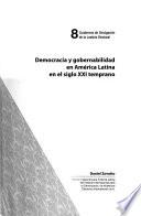 Democracia y gobernabilidad en América Latina en el siglo XXI temprano
