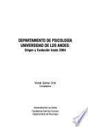 Departamento de Psicología, Universidad de los Andes