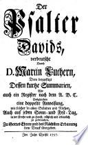 Der Psalter Davids
