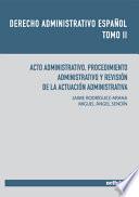 Derecho Administrativo Espanol Tomo II