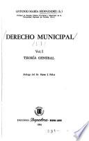 Derecho municipal: Teoría general