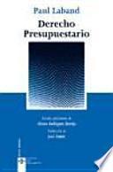 Derecho presupuestario