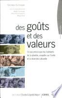 Des goûts et des valeurs