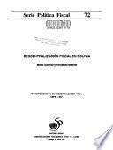 Descentralización fiscal en Bolivia