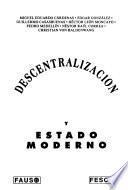 Descentralizacion y estado moderno