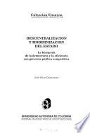 Descentralización y modernización del estado