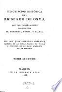 Descripcion histórica del obispado de Osma