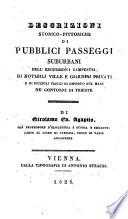 Descrizioni storico-pittoriche di pubblici passeggi suburbani, dell' escursioni campestri di notabili ville e giardini privati ... ne' contorni di Trieste