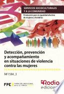 Detección, prevención y acompañamiento en situaciones de violencia contra las mujeres