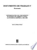 Determinantes del crecimiento económico en América Latina