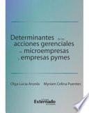 Determinates de las Acciones Gerenciales en Microempresas y Empresas Pymes