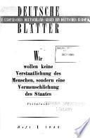 Deutsche Blätter