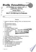 Deutsche Nationalbibliographie und Bibliographie des im Ausland erschienenen deutschsprachigen Schrifttums