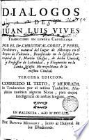 Dialogos de Juan Luis Vives