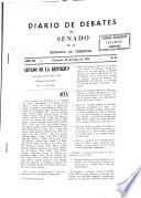 Diario de debates del Senado de la Republica de Venezuela