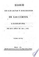 Diario de las actas y discusiones de las Cortes
