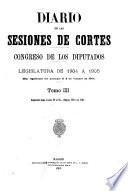 Diario de las Sesiones de Cortes, Congreso de los Diputados