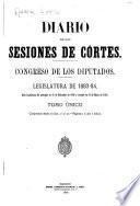 Diario de las Sesiones de Cortes, Congreso de los Diputados