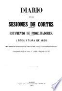 Diario de las sesiones de Cortes