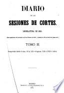 Diario de las sesiones de Cortes