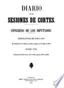 Diario de las sesiones de Cortes