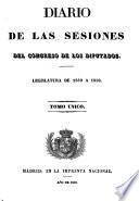 Diario de las sesiones de Cortes