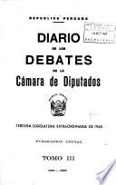 Diario de los debates de la Cámara de Diputados