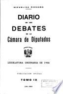 Diario de los debates de la Cámara de Diputados