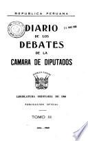 Diario de los debates de la Cámara de Diputados