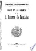 Diario de los debates de la Cámara de Diputados