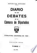 Diario de los debates de la Cámara de Diputados
