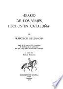 Diario de los viajes hechos en Cataluña