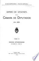 Diario de sesiones de la Cámara de Diputados