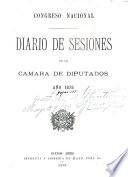 Diario de sesiones de la Cámara de Diputados