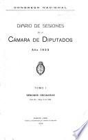 Diario de sesiones de la Cámara de Diputados