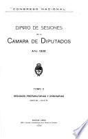 Diario de sesiones de la Cámara de Diputados
